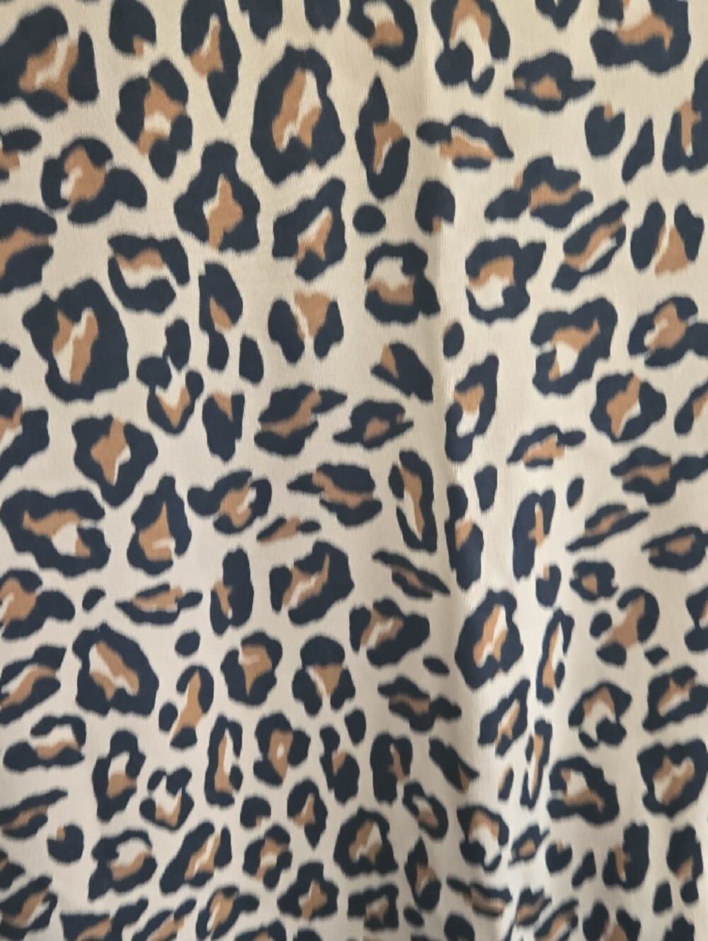 NWT Croft & Barrow Plus Size 4X Leopard Print Long Sleeve Mock Neck Top Cotton - Picture 10 of 11